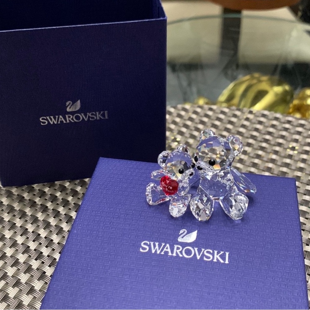 Swarovski bears figurine